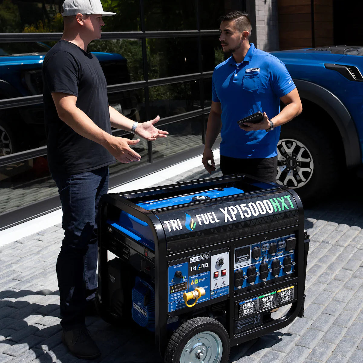 Generador Portátil Trifuel 15 000 W con Arranque Eléctrico