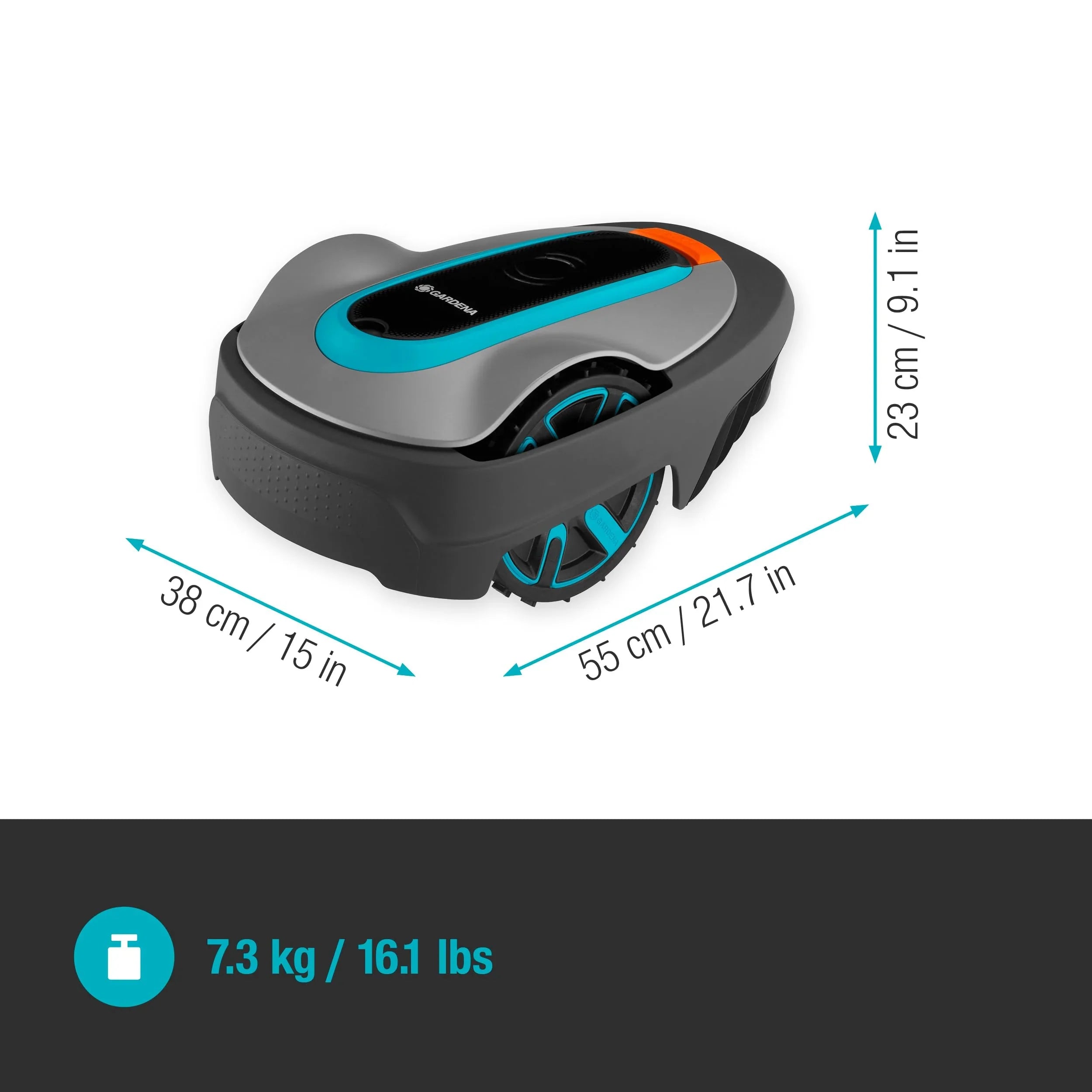2025 Robot cortacésped Gardena SILENO minimo 350 m²: cortacésped inteligente con conectividad óptima, programable vía la aplicación Gardena Bluetooth (15208-47)