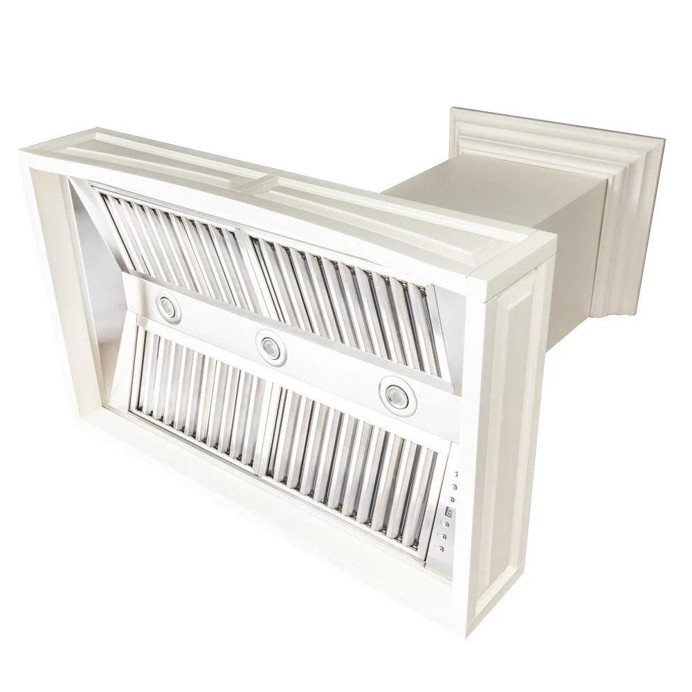 Campana de Pared de Madera Blanca ZLINE (321TT)