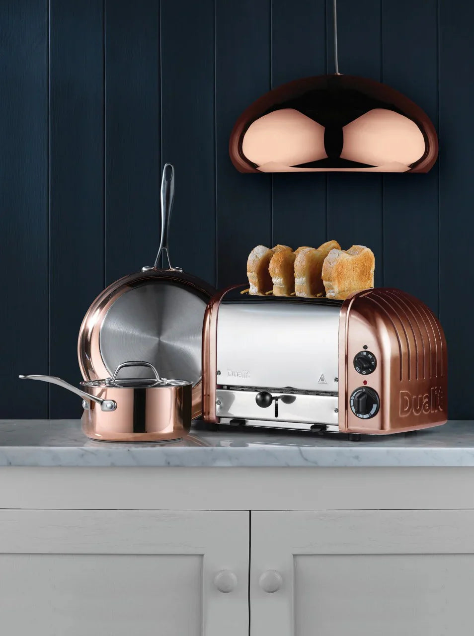 2025 Tostadora Dualit Classic de 4 ranuras – Acabado en cobre
