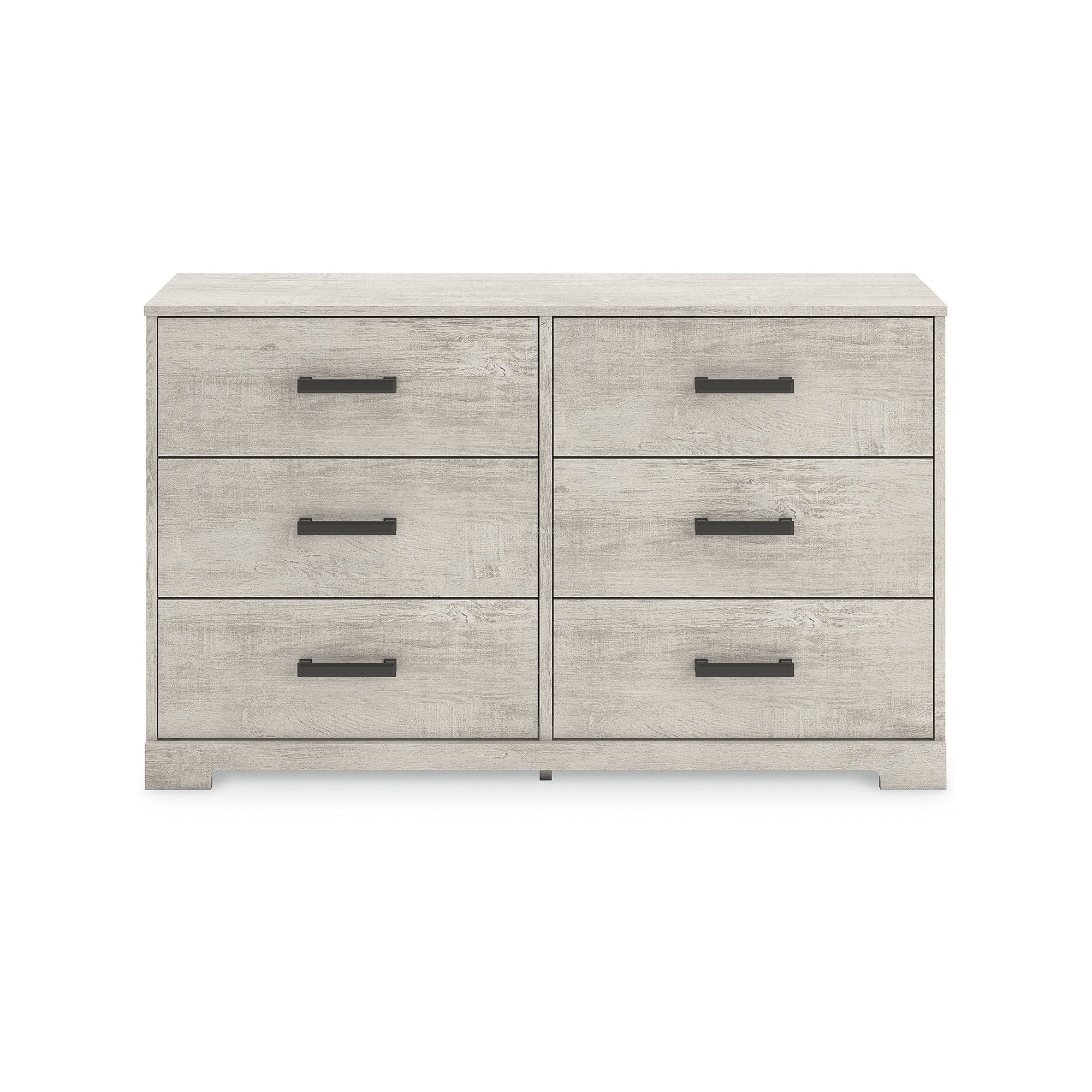 Cajonera Shawburn de 6 Cajones Estilo Granja Moderna de Signature Design by Ashley, Acabado Blanco Roto