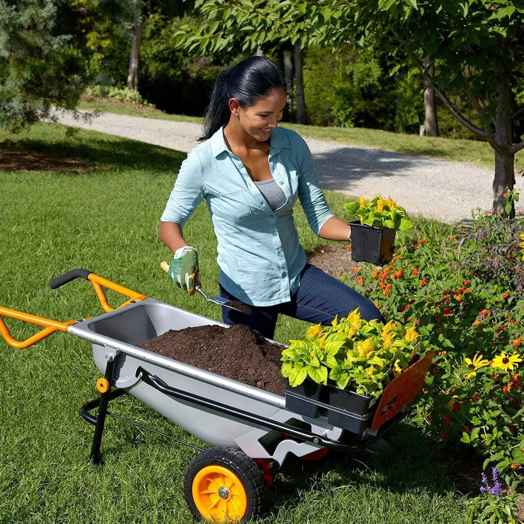 2025 Worx Aerocart 8 en 1 – Carretilla multifuncional, carro de transporte y transpaleta con capacidad de 136 kg