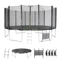 Cama Elástica Con Pack De Accesorios, 490cm, Verde