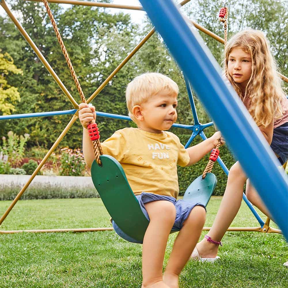 Parque Multijuegos Columpio Infantil Home Deluxe Matti 305  X 305  X 150 Cm - Bronce Azul