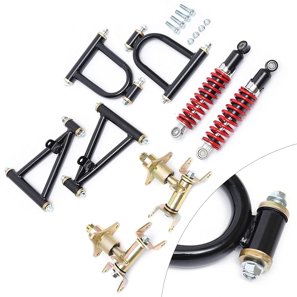 2025 Juego de piezas de suspensión delantera tipo basculante para buggy, ATV eléctrico, quad o go-kart (DIY)