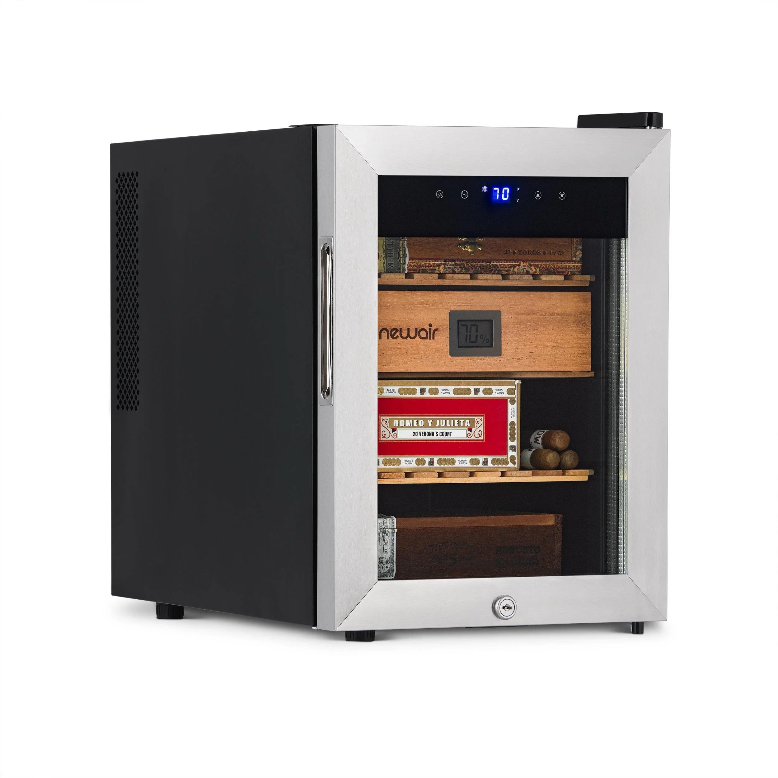 2025 Humidor eléctrico para puros Newair®, capacidad para 250 puros