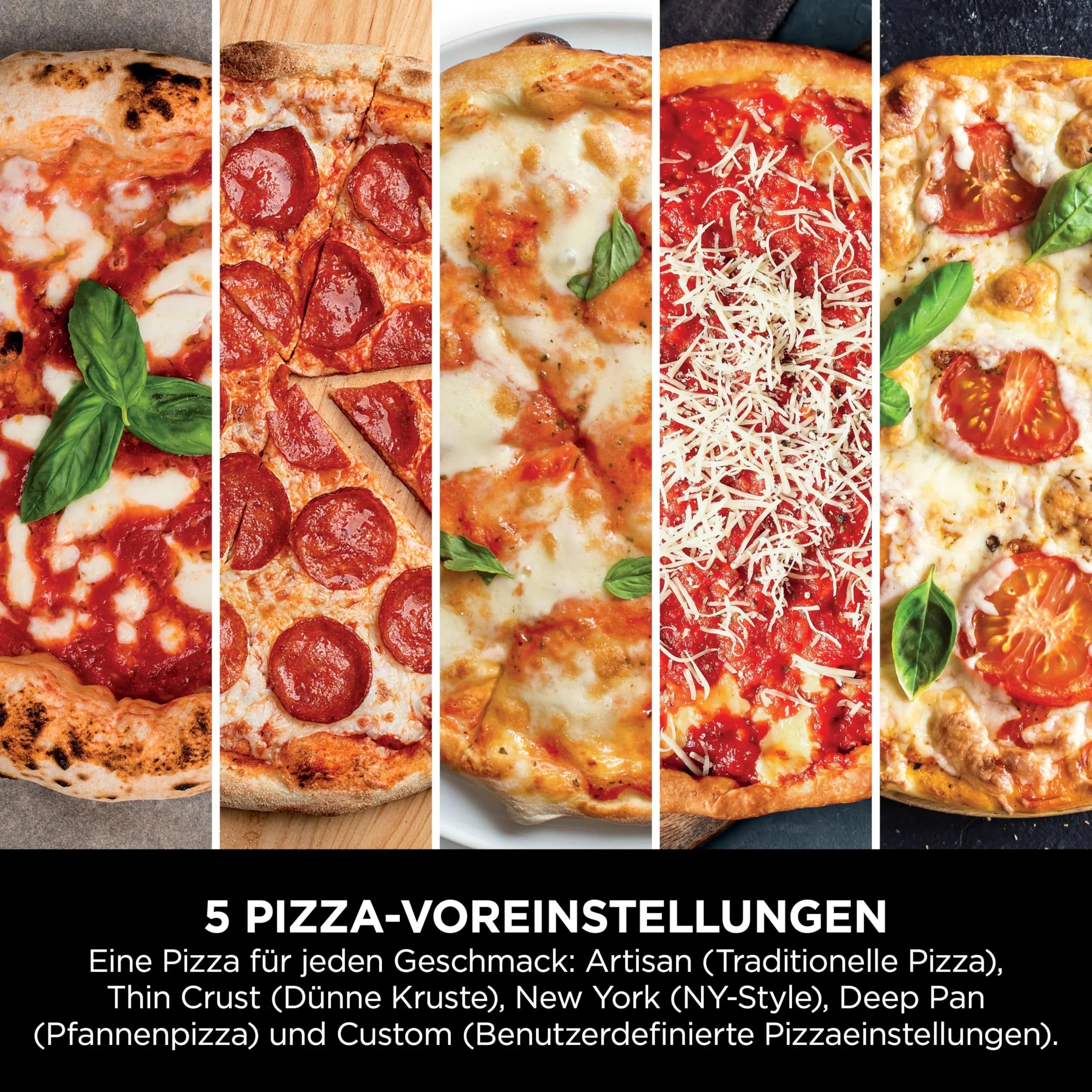 2025 Ninja Artisan Horno para Pizza Exterior y Freidora de Aire Caliente 4 en 1, 30 cm, Gris MO201EU