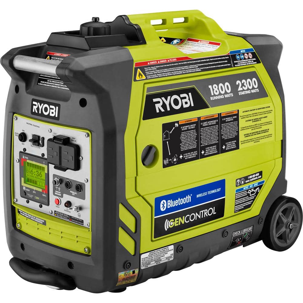 2025 Generador Inverter a Gasolina de 2,300 Vatios con Arranque por Retroceso y Sensor de Apagado por CO - RYi2322