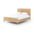 Cama Sydney de Madera de Mango Natural y Ratán Tejido – Elegancia Natural y Textura Auténtica