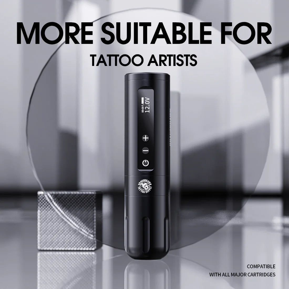 Kit para Principiantes Dragonhawk X10 Bolígrafo de Tatuaje Inalámbrico con Carrera de 3.5MM