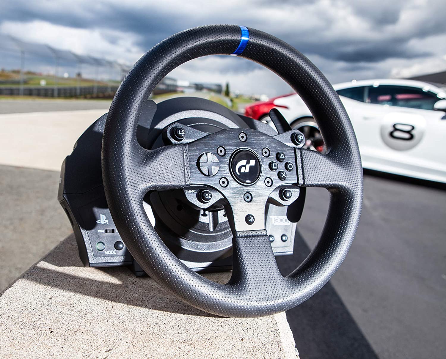 2025 Volante de Carreras Thrustmaster T300 RS GT para PS4 y PC