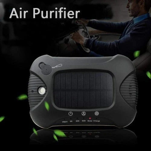 MAG.AL Purificador de Aire para Auto con Difusor de Aromas, Nebulización Automática, Eliminador de PM 2.5, Humidificador de Aire Fresco y Puerto USB con Filtro HEPA, Color Blanco
