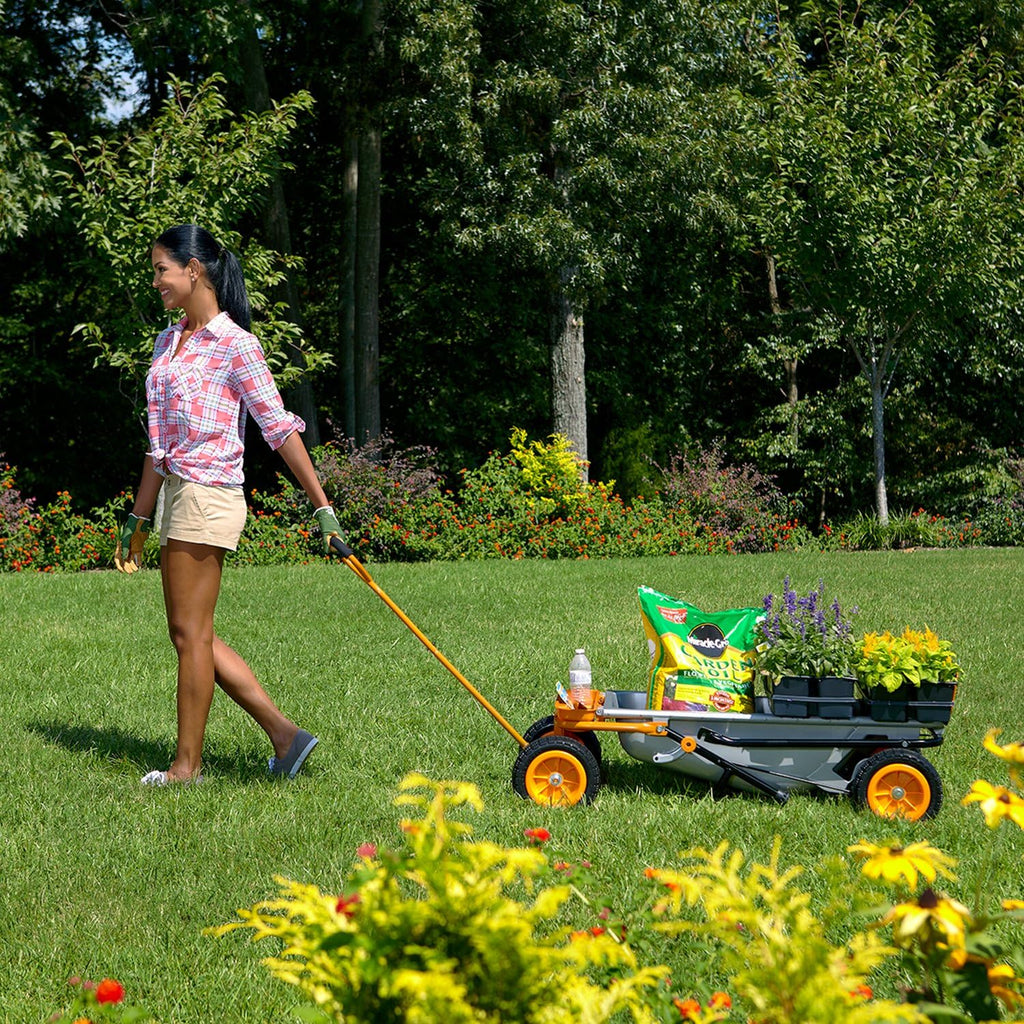2025 Worx WG050 - Carretilla de jardín 8 en 1 Aerocart / Carretilla robusta / Carretilla de mano