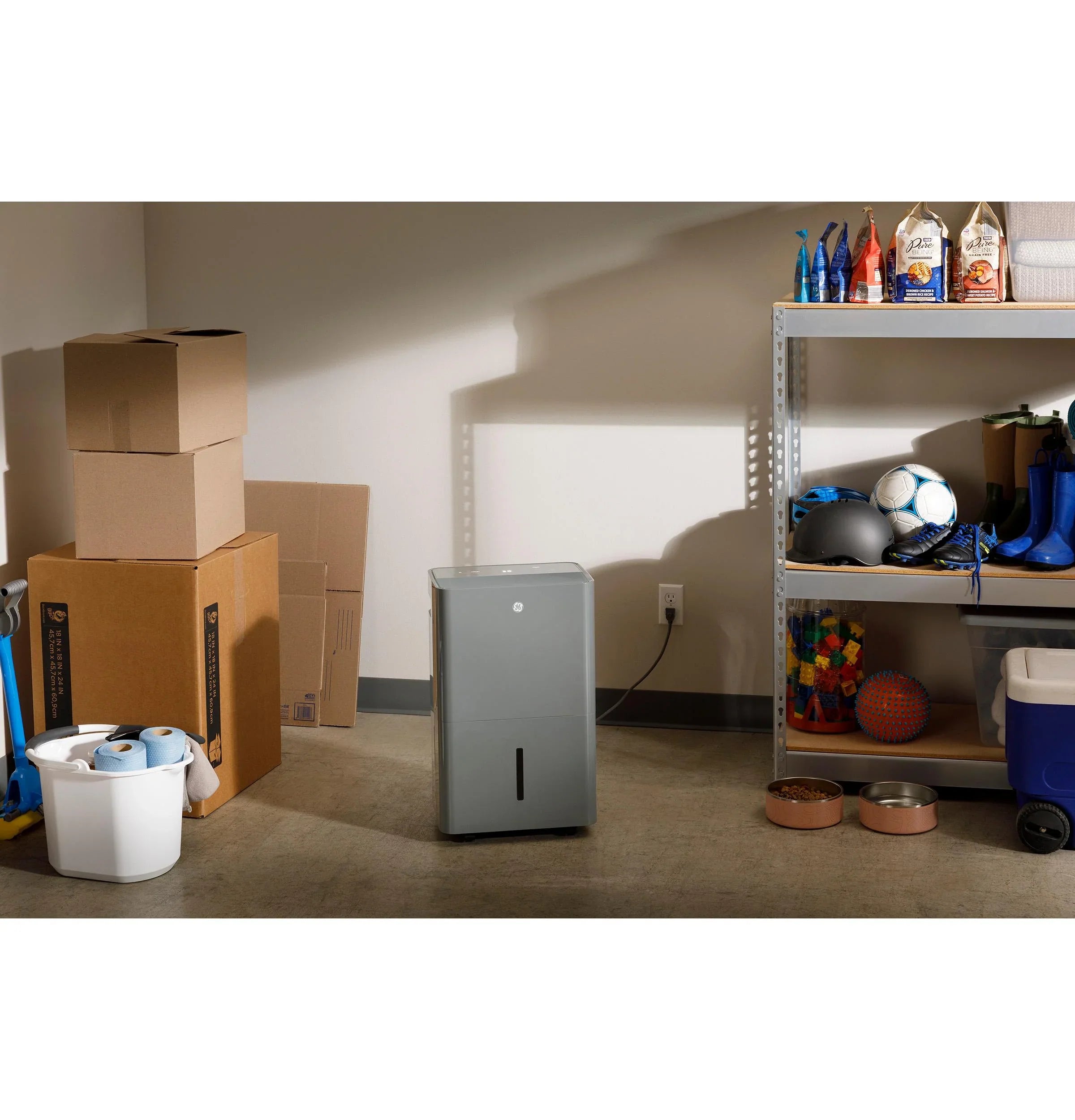 2025 GE Appliances ADYR50LC – Deshumidificador Portátil Certificado Energy Star® con Smart Dry para Espacios Húmedos