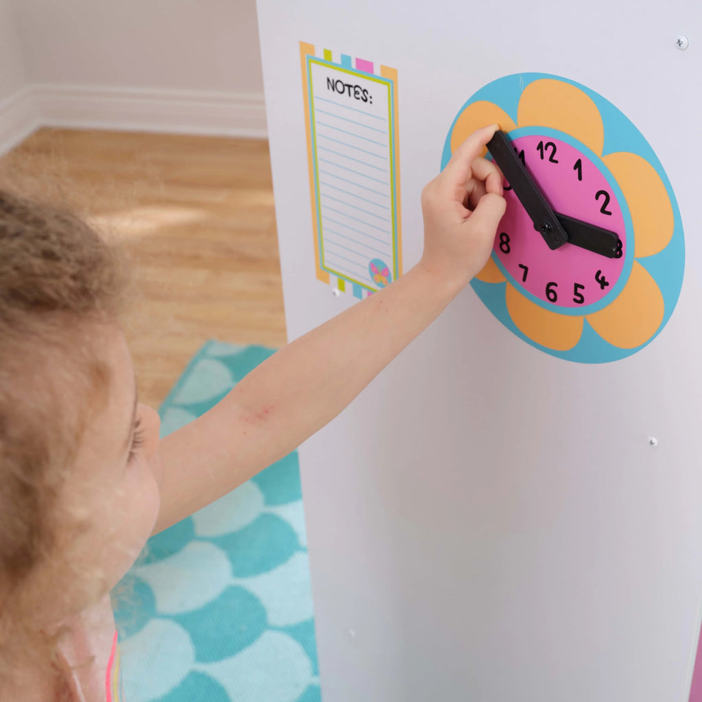 KidKraft Cocina de Juguete de Madera Deluxe Grande y Brillante para Niños, Colores Neón