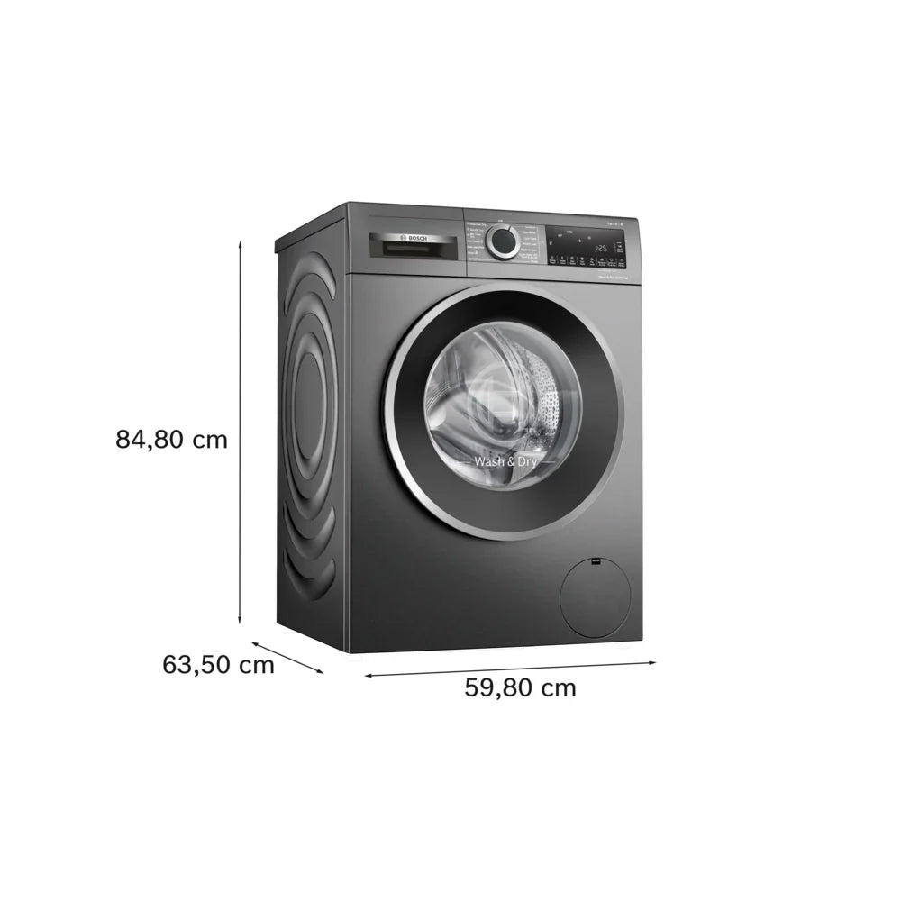2025 Bosch WNG254R1GB Serie 6 Lavadora-secadora de libre instalación 10,5+6 kg 1400 rpm – Grafito