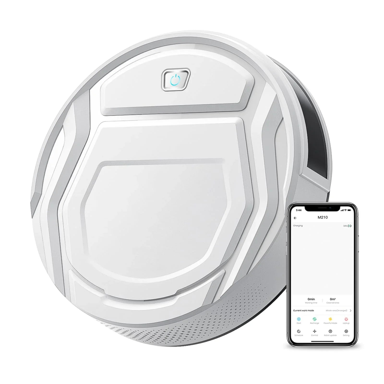 Aspiradora Robot Automática con Recarga Autónoma y Succión Potente