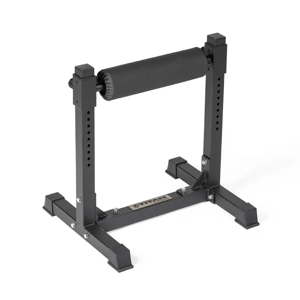 Rodillo para sentadillas en una pierna Titan Fitness, dispositivo de entrenamiento autónomo especialmente diseñado para la parte inferior del cuerpo y las sentadillas búlgaras.