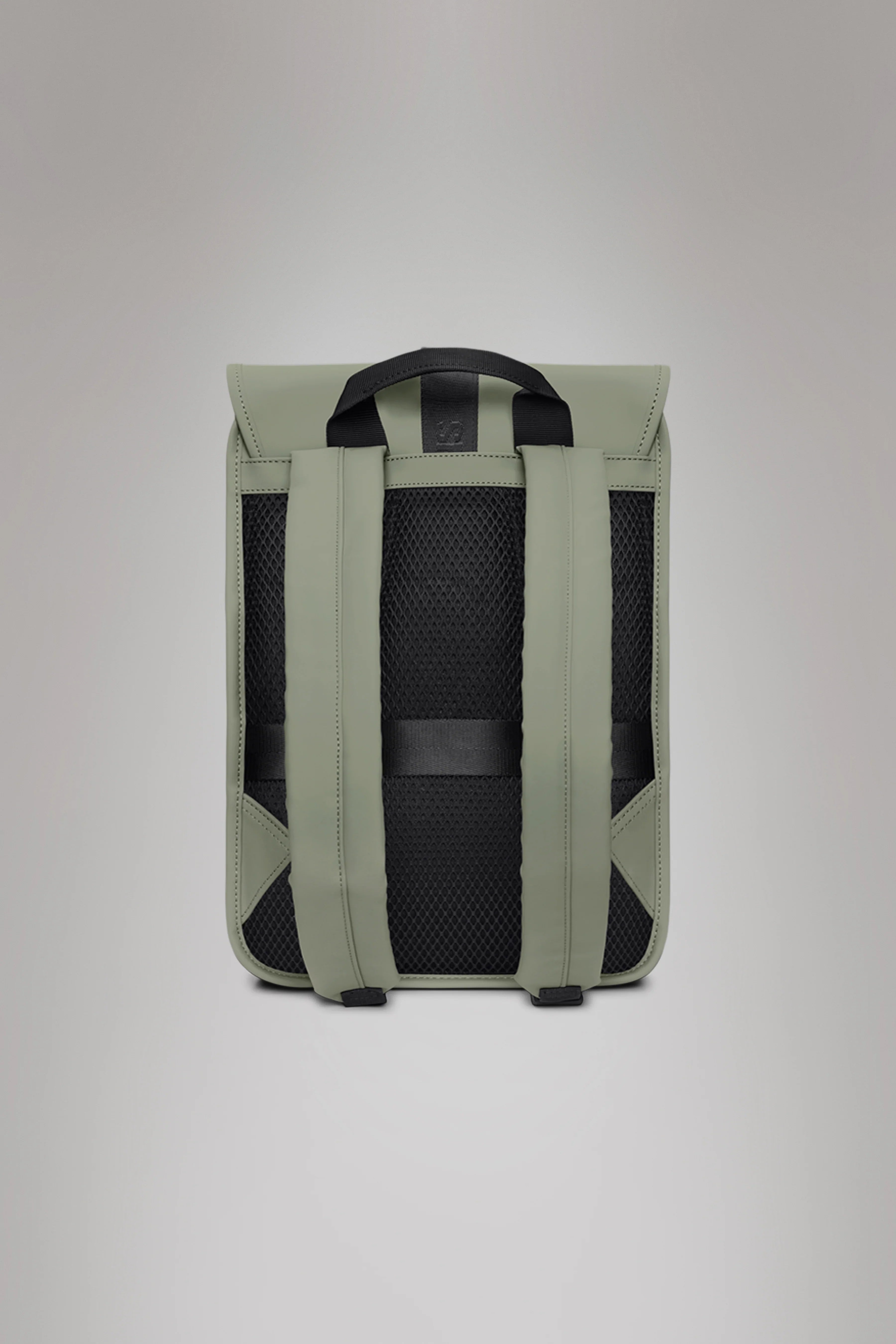 2025 Trail Backpack Mini – Mochila de Día Repelente al Agua (15") con Solapa y Hebilla de Goma – Tejido PU – Compartimento Acolchado para Portátil