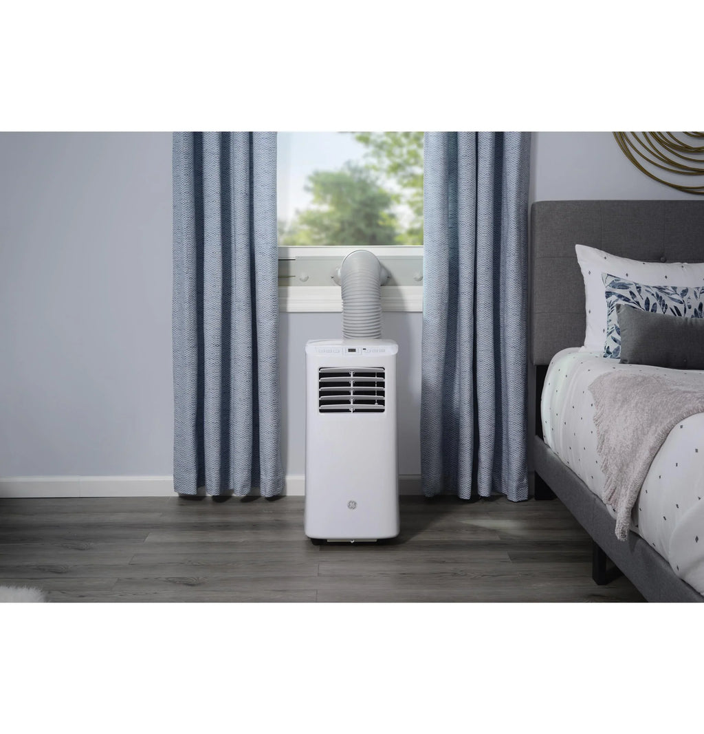 2025 GE Appliances APFD05JASW – Aire Acondicionado Portátil de 5 100 BTU con Deshumidificador y Control Remoto (Blanco)