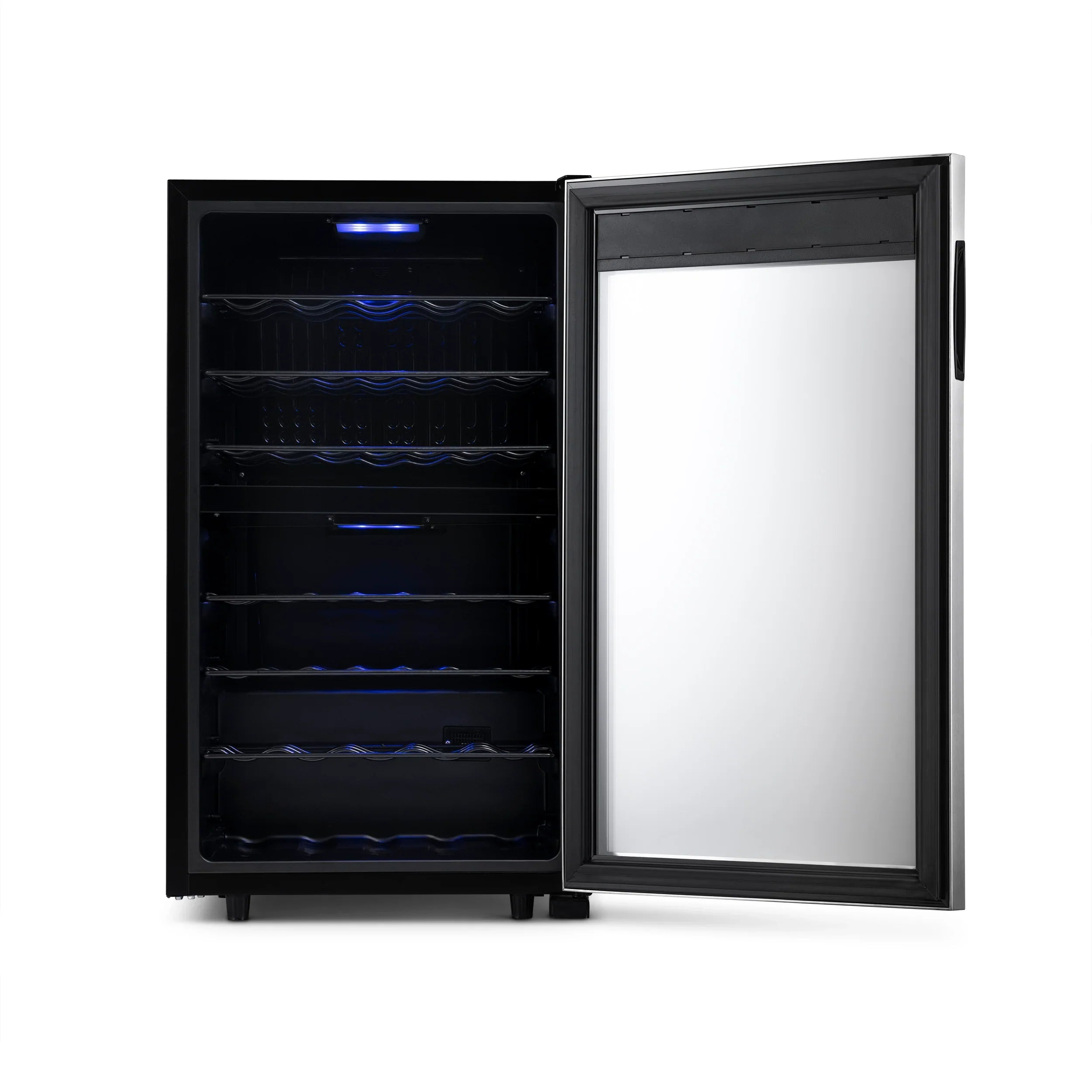 2025 Refrigerador de Vinos Independiente Newair® de Acero Inoxidable – 43 Botellas – 18,9" con Doble Zona