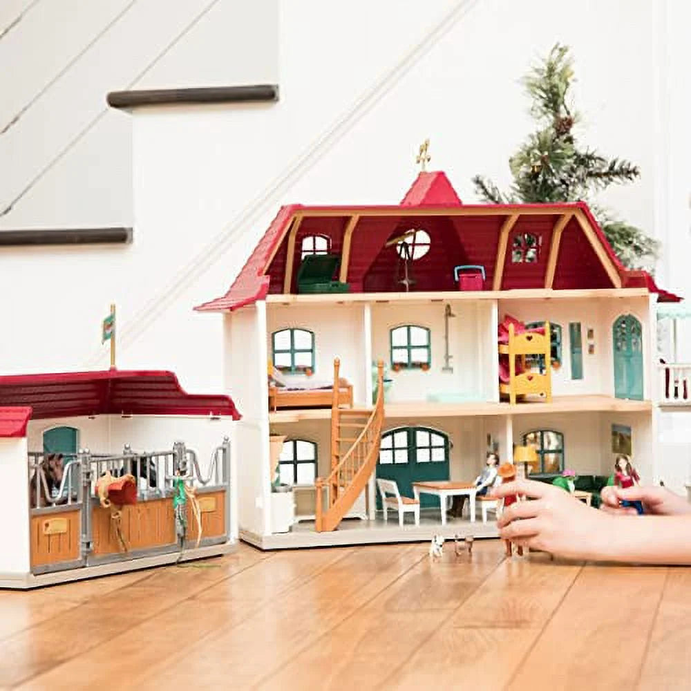2025 Schleich – Horse Club: Casa de Campo y Establo junto al Lago con Accesorios, 192 Piezas