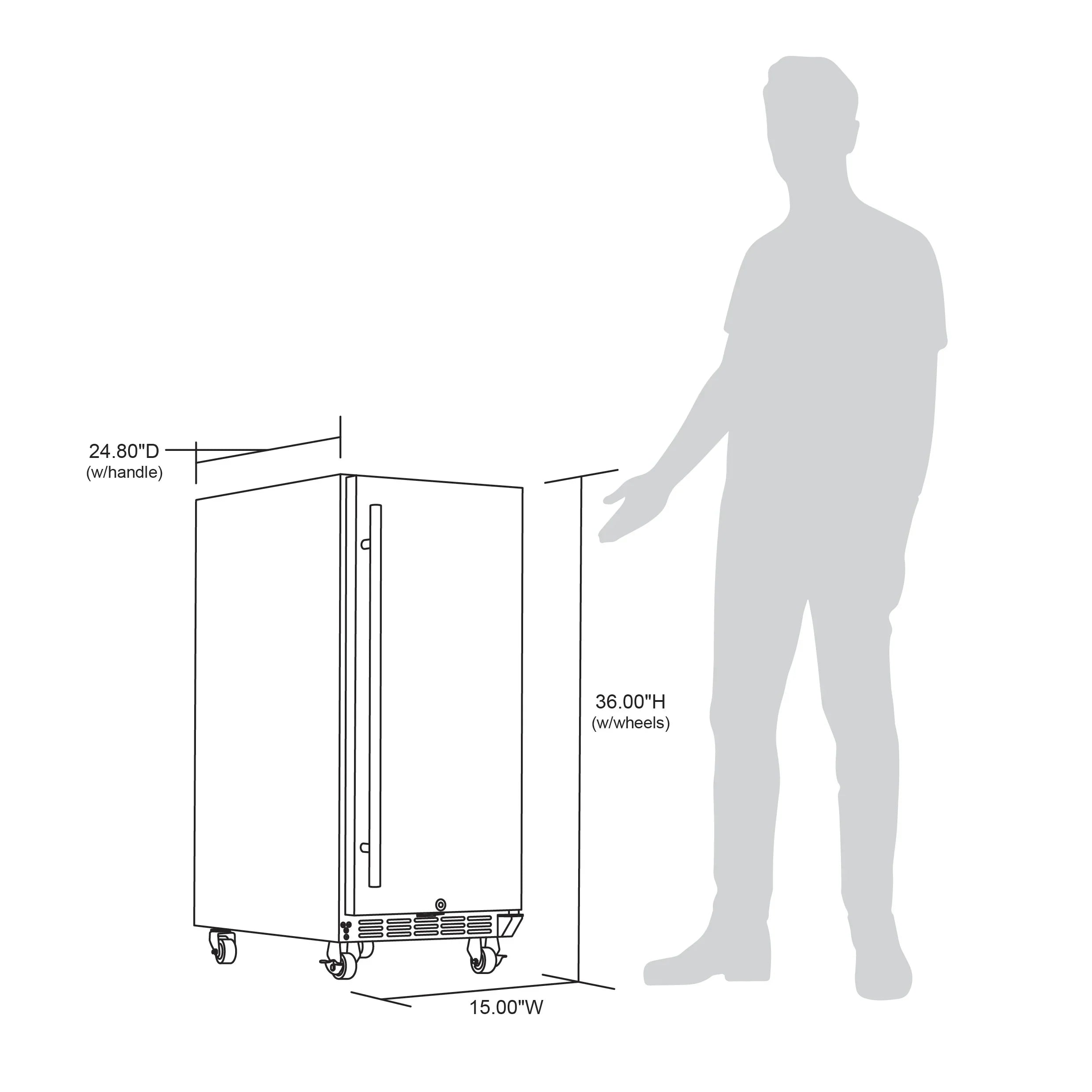 2025 Newair® Refrigerador Empotrable para Exteriores – 90 Latas – 15 Pulgadas