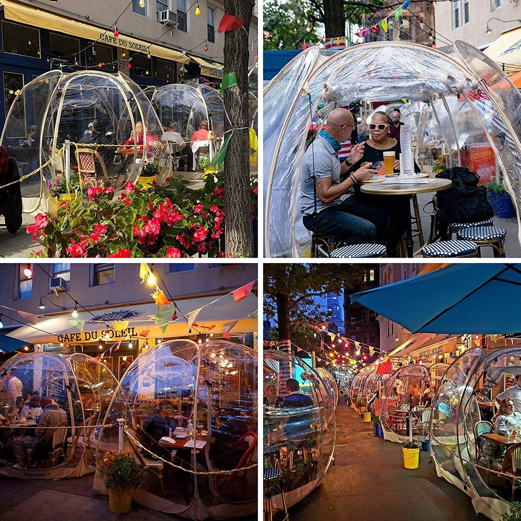 2025 Alvantor Burbuja Tienda Gazebo Pop Up, Refugio Tipo Igloo para 8-10 Personas, Carpa de Jardín y Patio
