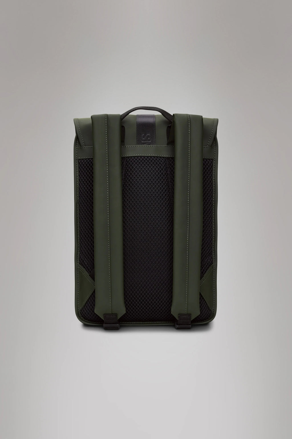 2025 Trail Backpack Mini – Mochila de Día Repelente al Agua (15") con Solapa y Hebilla de Goma – Tejido PU – Compartimento Acolchado para Portátil
