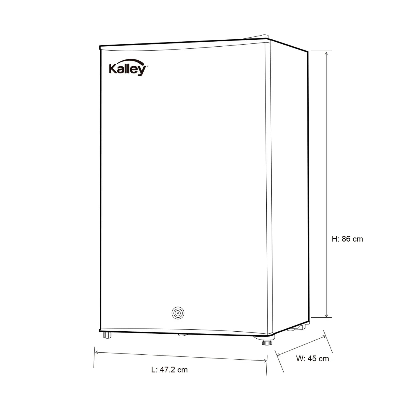 2025 Mini Bar Gris 47,2x86 cm de 93 Litros con Congelador