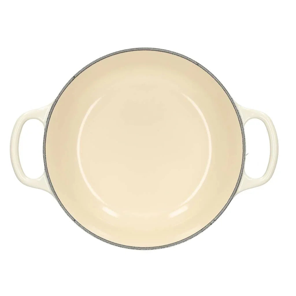 2025 Le Creuset - Sartén para asar / brasear Signature redonda Meringue 20 cm 2,4 l