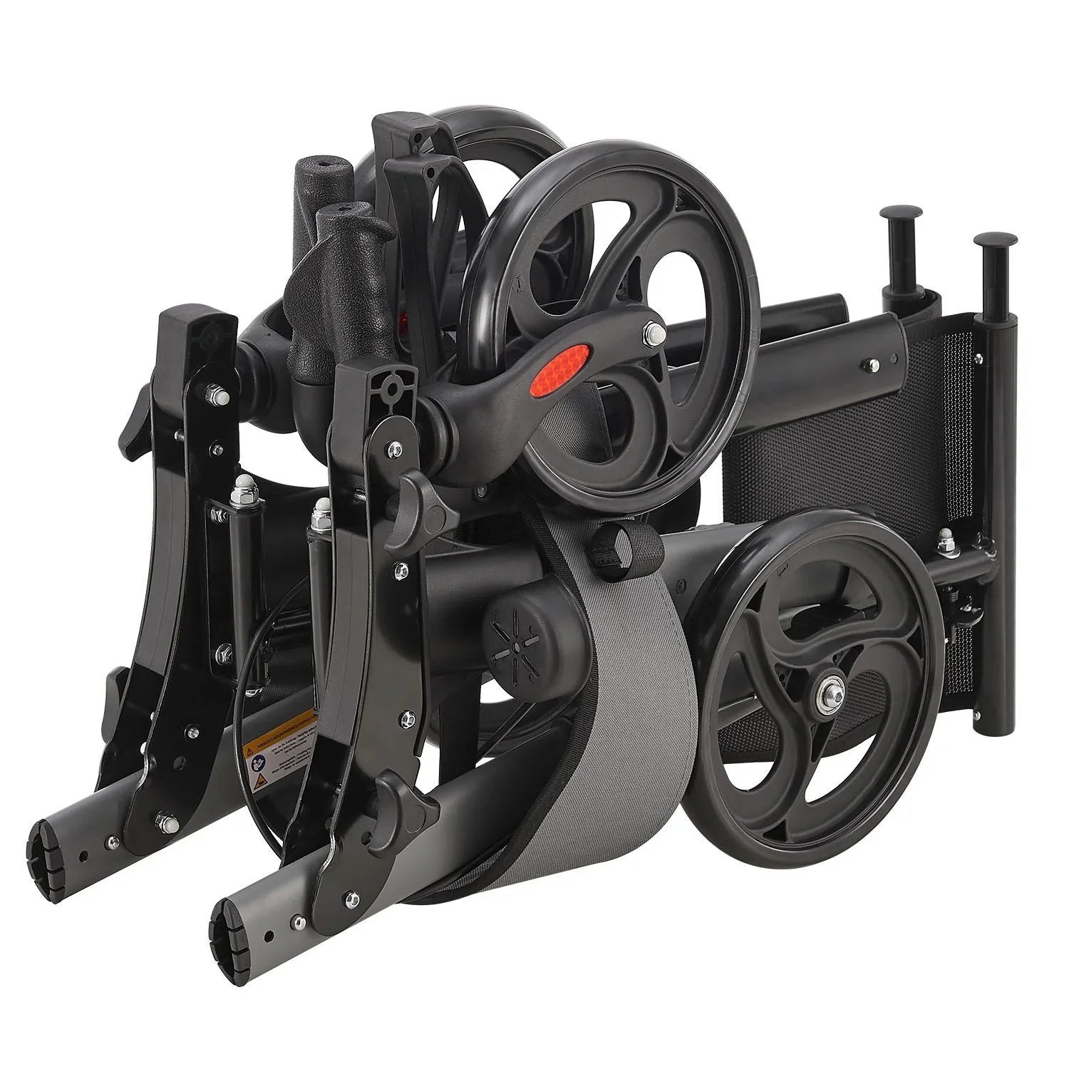 2025 Andador de aluminio Vital con asiento – Ligero, plegable y seguro