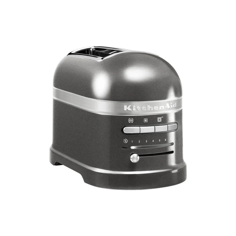 2025 Set de desayuno KitchenAid Artisan con hervidor 5KEK1522, tostadora de 2 ranuras 5KMT2204 y soporte para panecillos