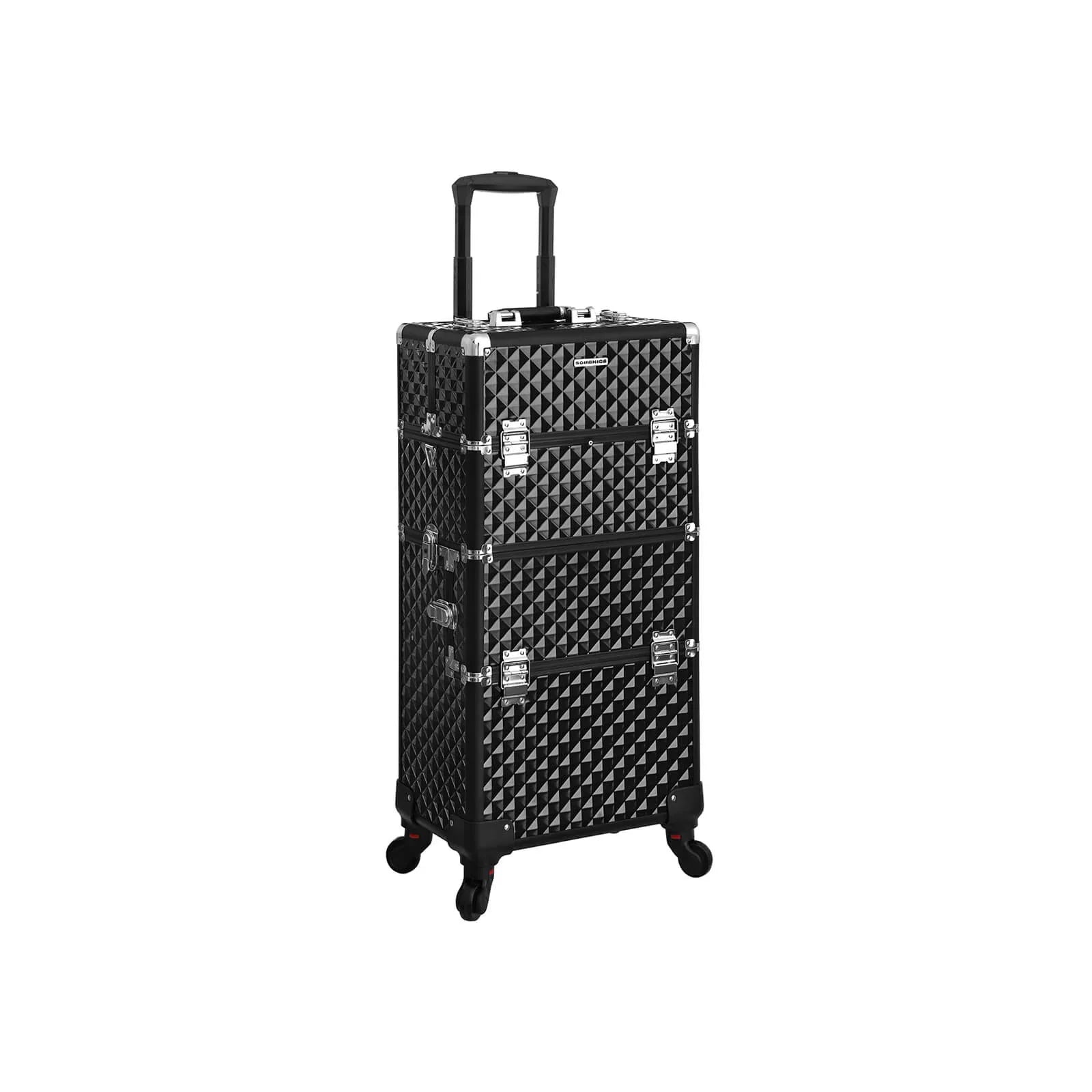 2025 Trolley de maquillaje 3 en 1 SONGMICS negro
