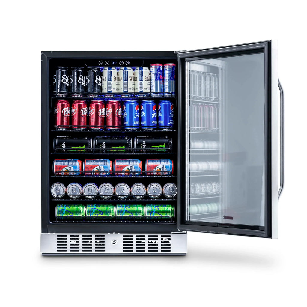2025 Newair® Refrigerador de Bebidas Empotrable de Acero Inoxidable – 177 Latas – 24"