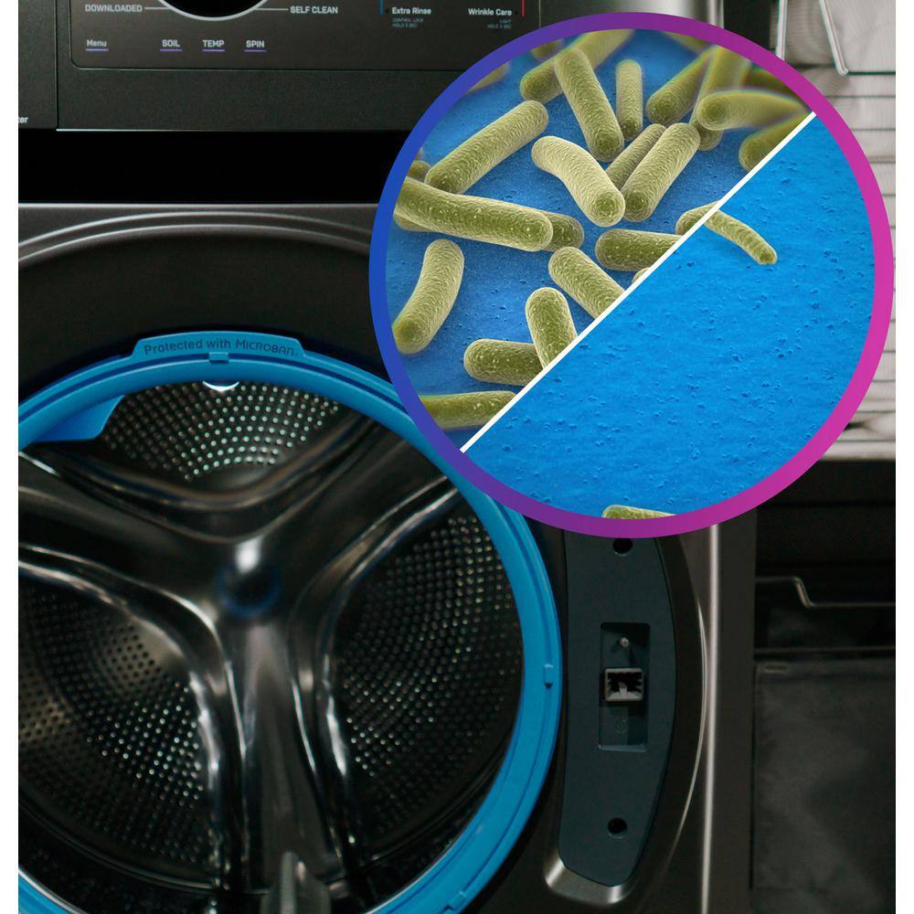 2025 Lavadora Secadora Combo GE Profile 4.8 pies³ Ultra Rápida con Bomba de Calor Sin Conducto – Color Carbon Graphite