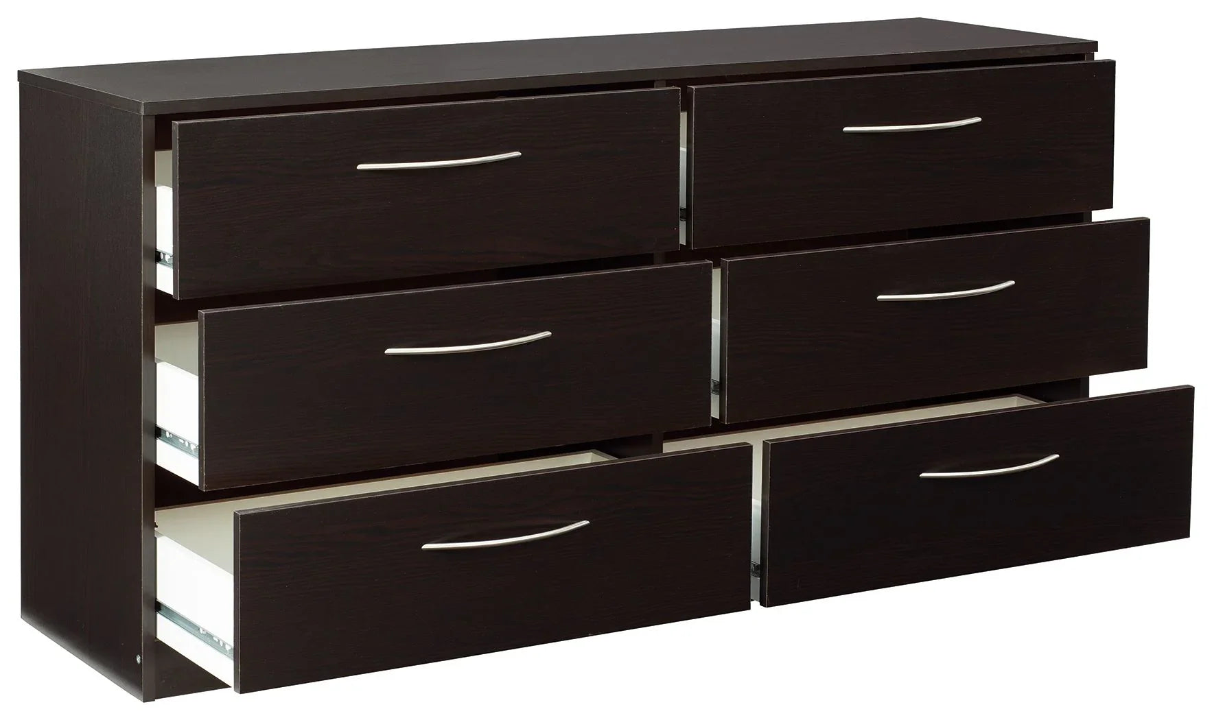 Cómoda Finch – Negra – Seis Cajones