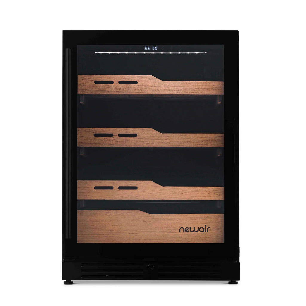2025 Humidor eléctrico para puros Newair®, capacidad para 1,500 puros, empotrable o independiente