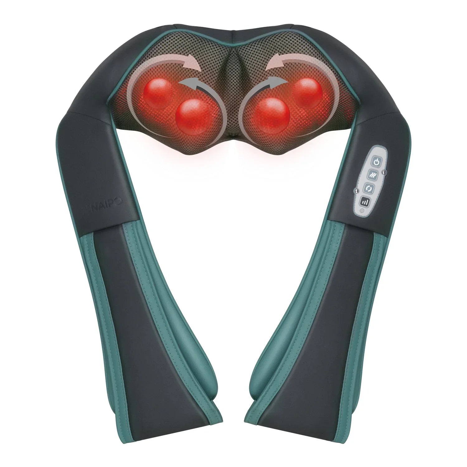 2025 Naipo MGS-N12CS – Masajeador Inalámbrico Shiatsu para Cuello y Hombros