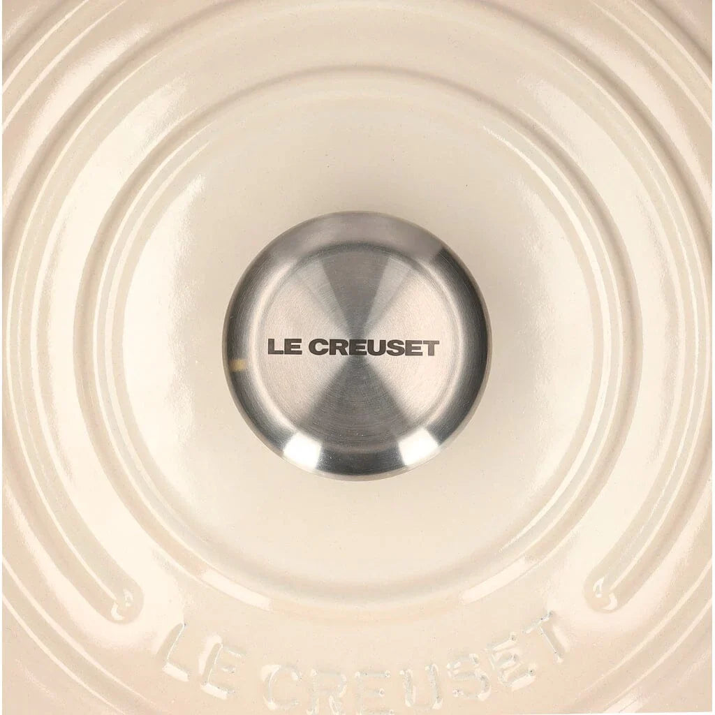 2025 Le Creuset - Sartén para asar / brasear Signature redonda Meringue 24 cm 4,2 l