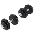 2025 Set de mancuernas con recubrimiento de caucho 30 kg