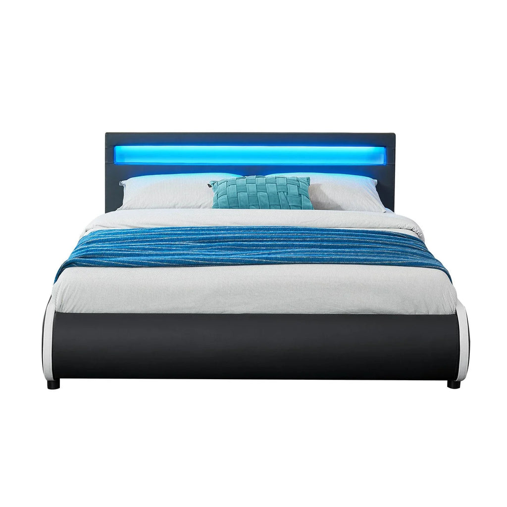 2025 Cama tapizada Sevilla 140x200 cm en blanco