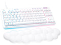 Logitech - G713 Colección Aurora TKL Teclado Mecánico para Juegos con Cable con Interruptores Lineales para PC/Mac con Reposamuñecas Incluido - Blanco Niebla