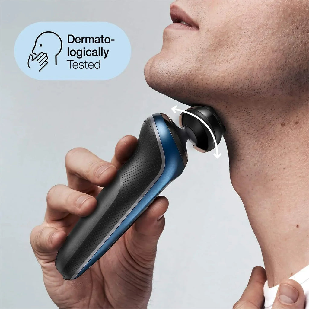 2025 Afeitadora Braun Series 6 60-B7200cc para hombre – Afeitado en seco y húmedo con SmartCare Center – Azul