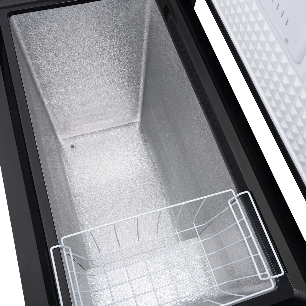 2025 Congelador tipo baúl compacto Newair®, 6.7 pies cúbicos – Negro