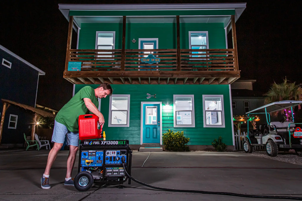 2025 Generador Portátil Trifuel 13 000 W HXT con Alerta de Monóxido de Carbono (CO)