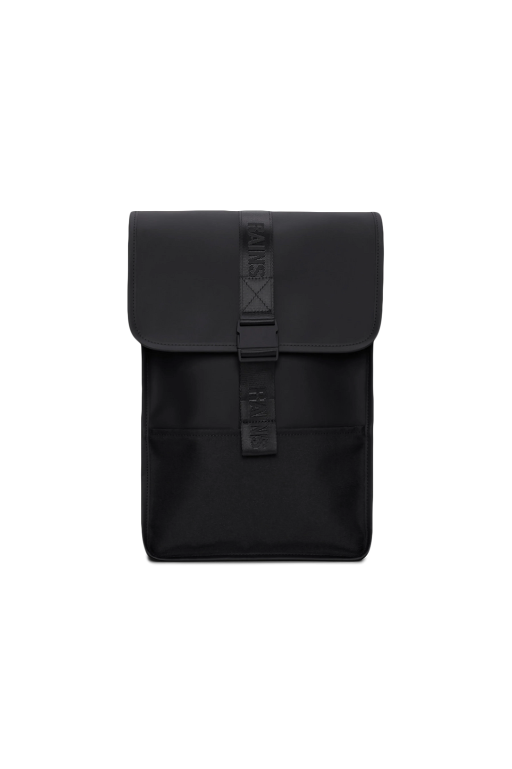 2025 Trail Backpack Mini – Mochila de Día Repelente al Agua (15") con Solapa y Hebilla de Goma – Tejido PU – Compartimento Acolchado para Portátil