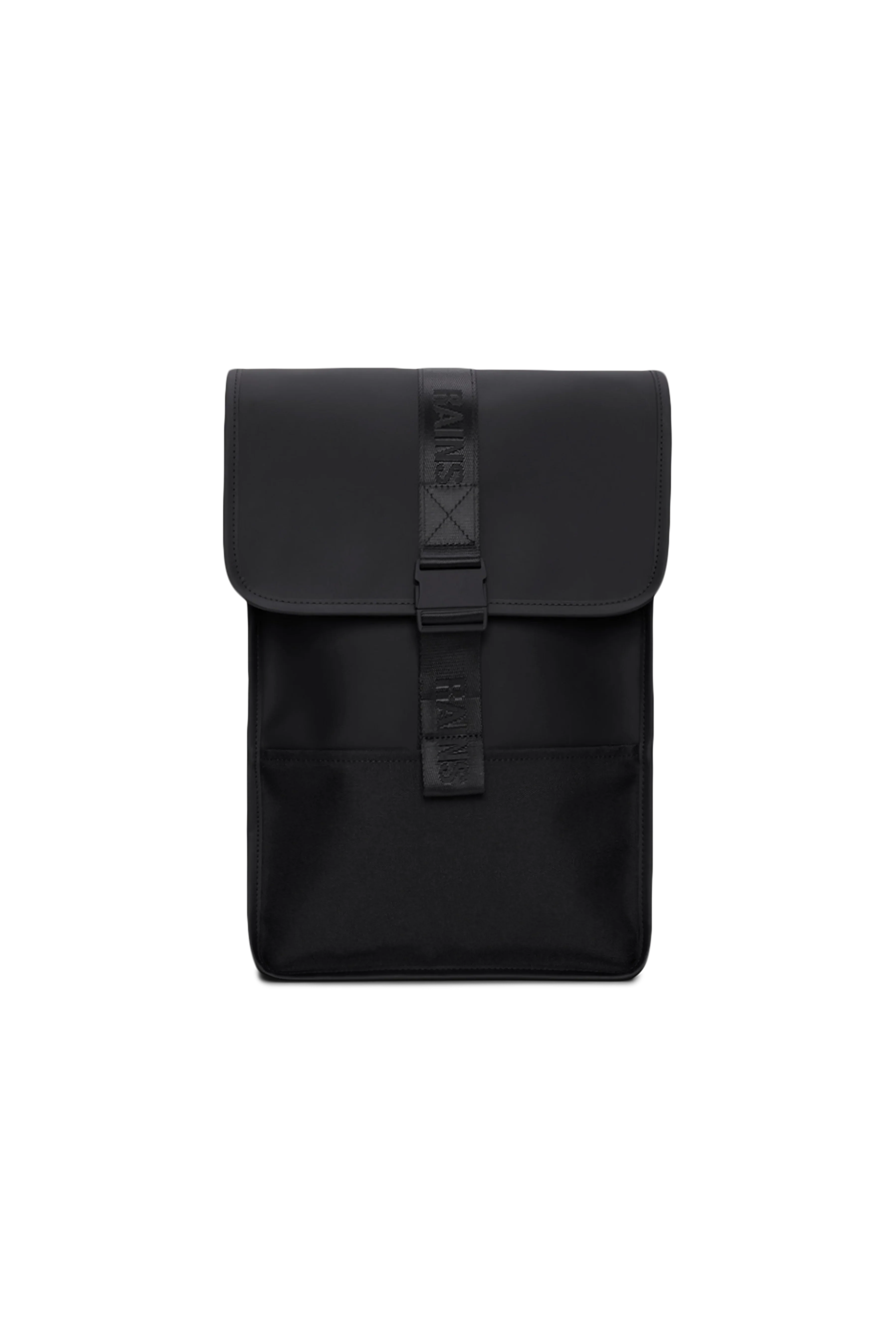 2025 Trail Backpack Mini – Mochila de Día Repelente al Agua (15") con Solapa y Hebilla de Goma – Tejido PU – Compartimento Acolchado para Portátil
