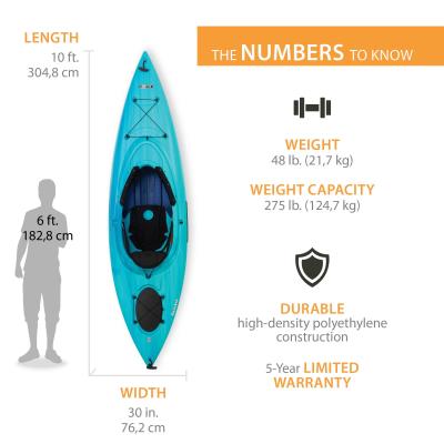 2025 Kayak Lifetime Guster 100 Sit-In (Paquete de 2) 457
