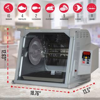 2025 Rosticero digital de encimera Ronco Showtime Platinum – Modelo ST5000PLAT